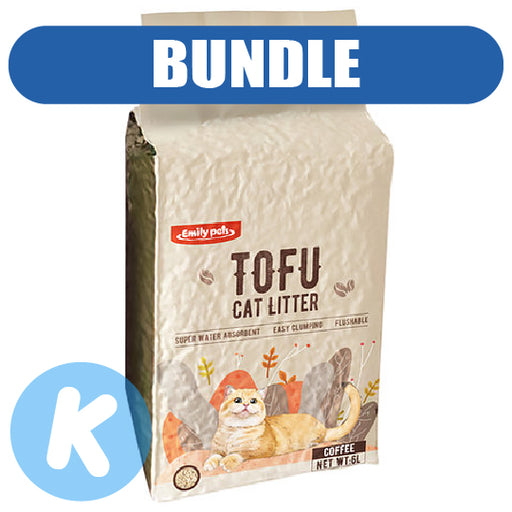 Emily Pets Tofu Cat Litter Coffee 6L X6
