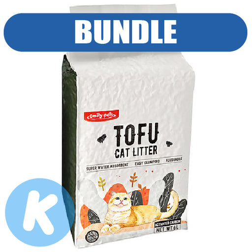 Emily Pets Tofu Cat Litter Activated Carbon 6L X6