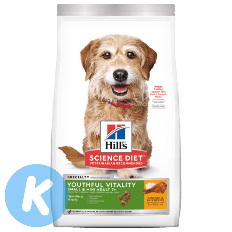 Hill's Science Diet Youthful Vitality Adult 7+ Small Dog & Toy Breed (2 Sizes)