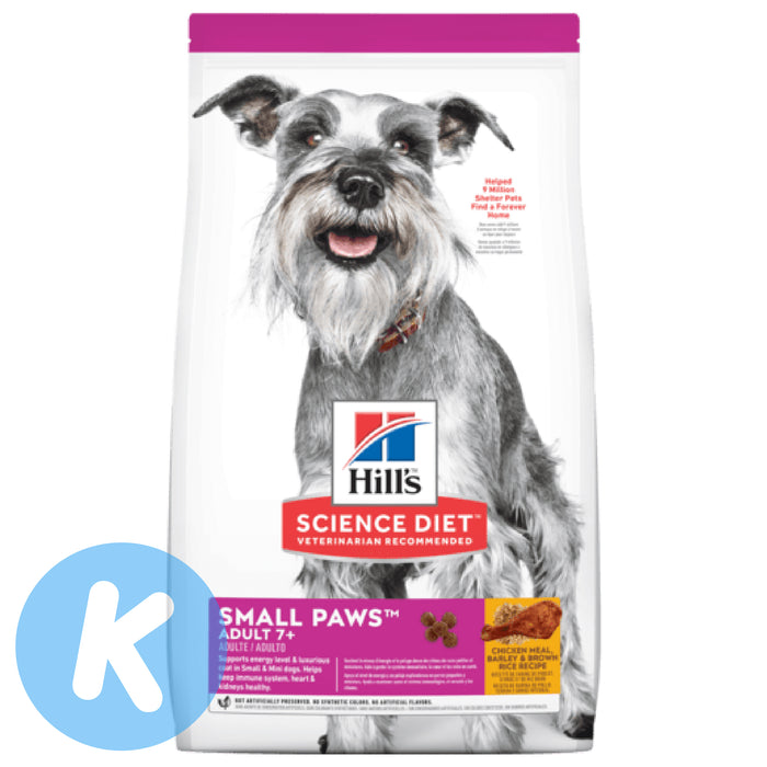 Hill's Science Diet Adult 7+ Small Paws Dry Dog Food (2 Sizes)