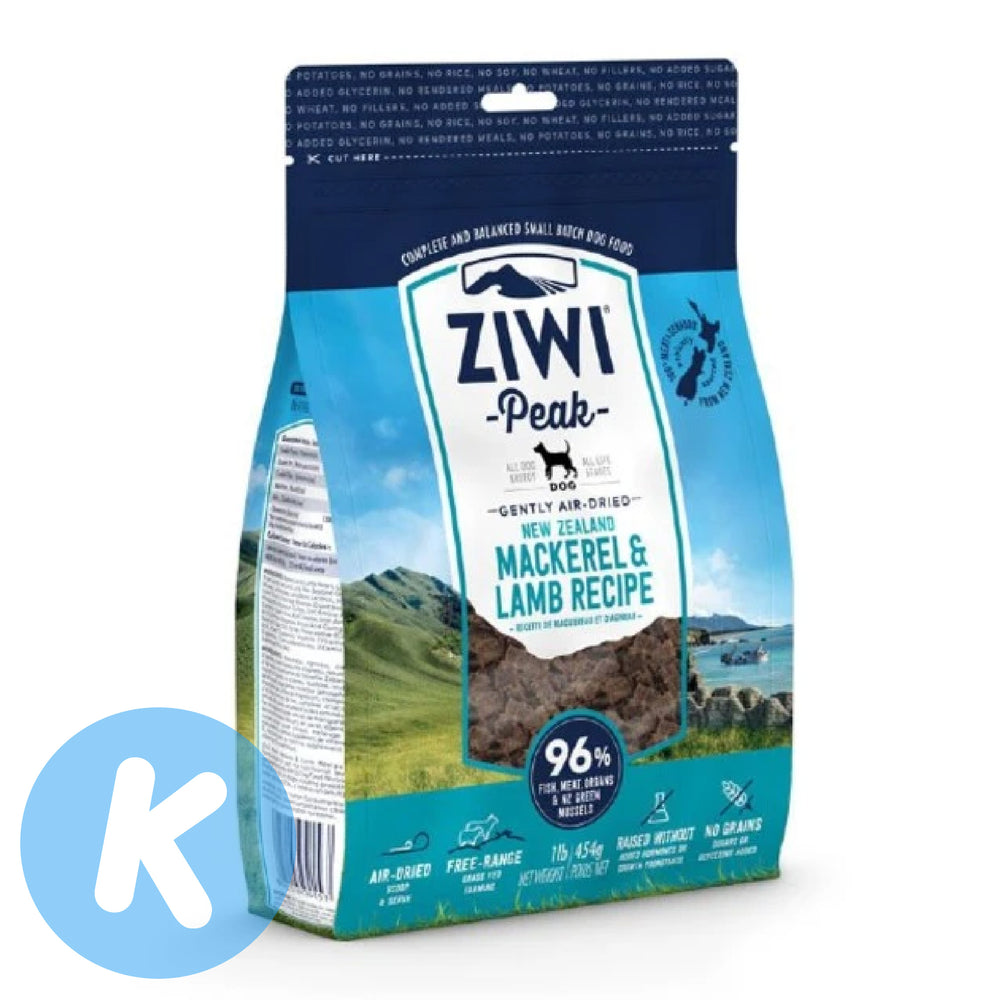 ZIWI Peak Dog Air Dried Mackerel & Lamb Dry Dog Food (4 Sizes)