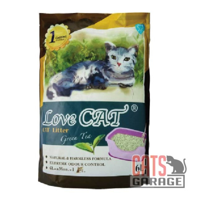 Love Cat® GREEN TEA Cat Tofu Litter 6L