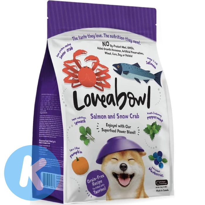 Loveabowl Salmon with Snow Dog Dry Food (2 Sizes)
