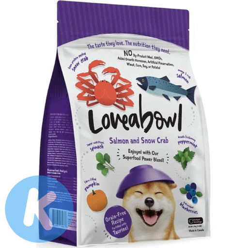 Loveabowl Salmon with Snow Dog Dry Food 250g X2