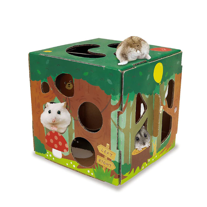 Mini Animan Cardboard Playland - Forest for Hamsters