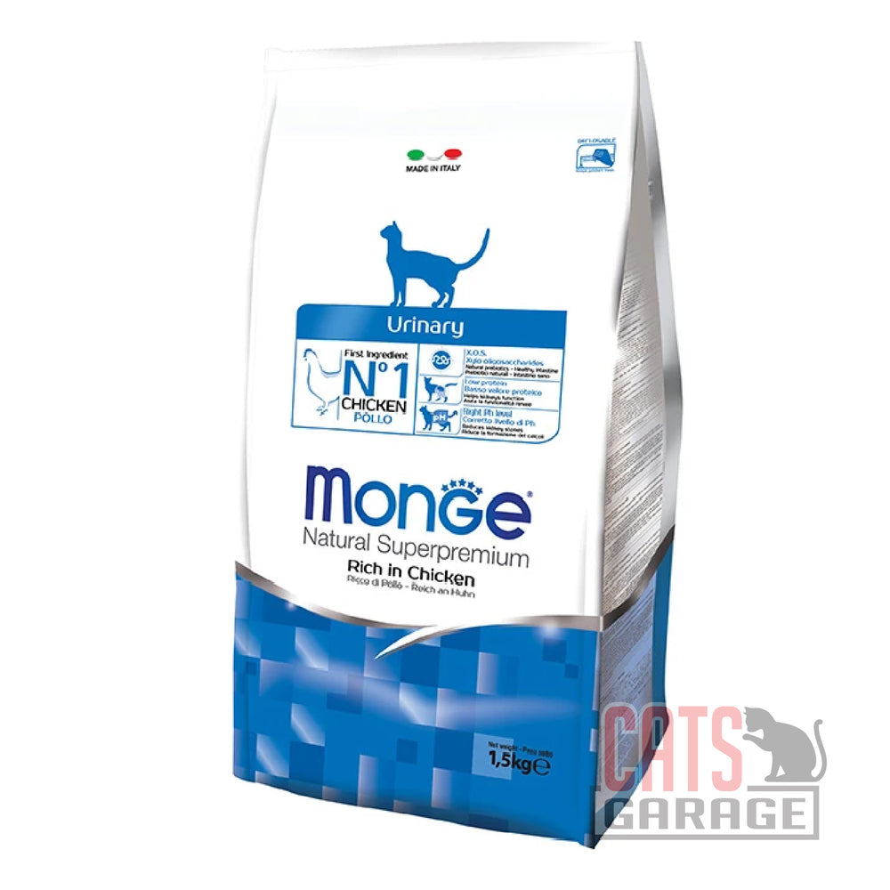 Monge Natural Superpremium Urinary Rich In Chicken Cat Dry Food (2 Sizes)