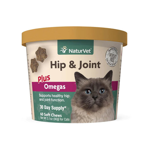 Naturvet Cat Hip & Joint Plus Omegas 60 count