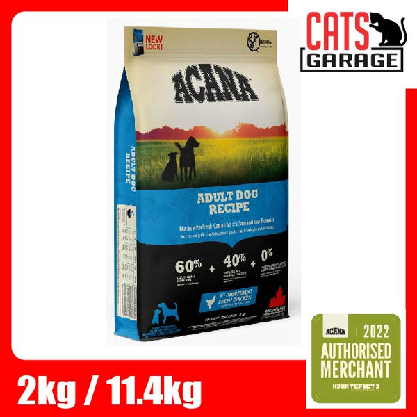 ACANA Adult Dry Dog Food 2kg / 11.4kg | Heritage Formula | High Protein Dog Kibble