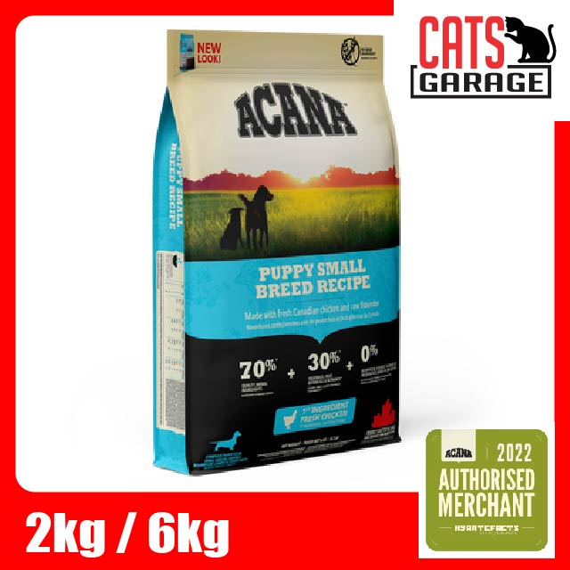 ACANA HERITAGE Puppy Small Breed Dog Dry Food (2 Sizes)