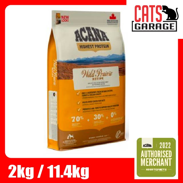 ACANA Wild Prairie Dry Dog Food 2kg / 11.4kg | Poultry High Protein Regional Recipe Kibble