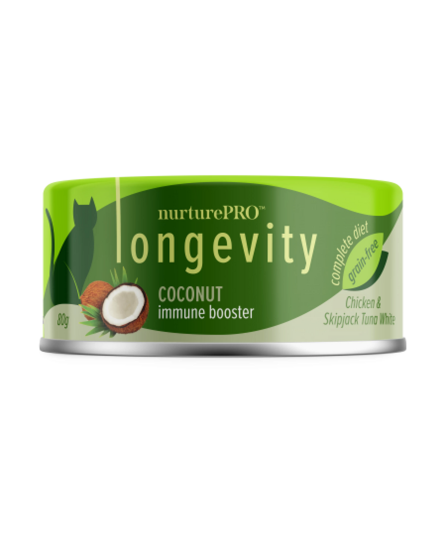 Nurture Pro Longevity Chicken And Skipjack Tuna White Meat with Coconut 80g X24