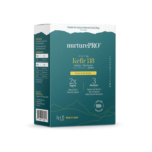 Nurture Pro Kefir 118 Probiotics + Plant Enxymes Freeze-Dried Powder [Cats & Dogs] 2g x 15sachets