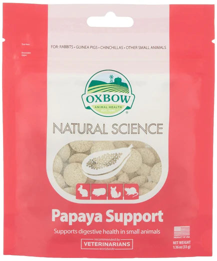 Oxbow Natural Science Papaya Support For Small Animals 33g