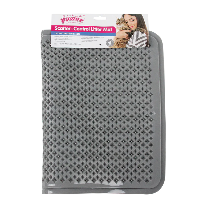 Pawise Scatter-Control Litter Mat Rectangle