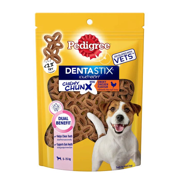 Pedigree Dentastix Chewy Chunx Smoky Chicken Mini 68g