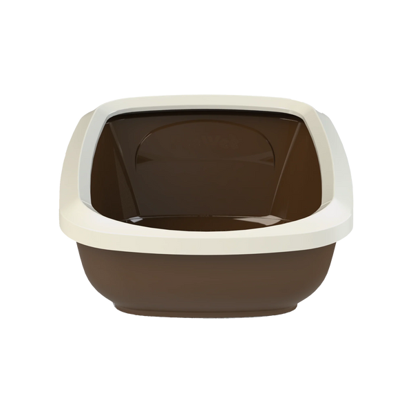 PeeWee EcoGranda Cat Litter Tray Brown