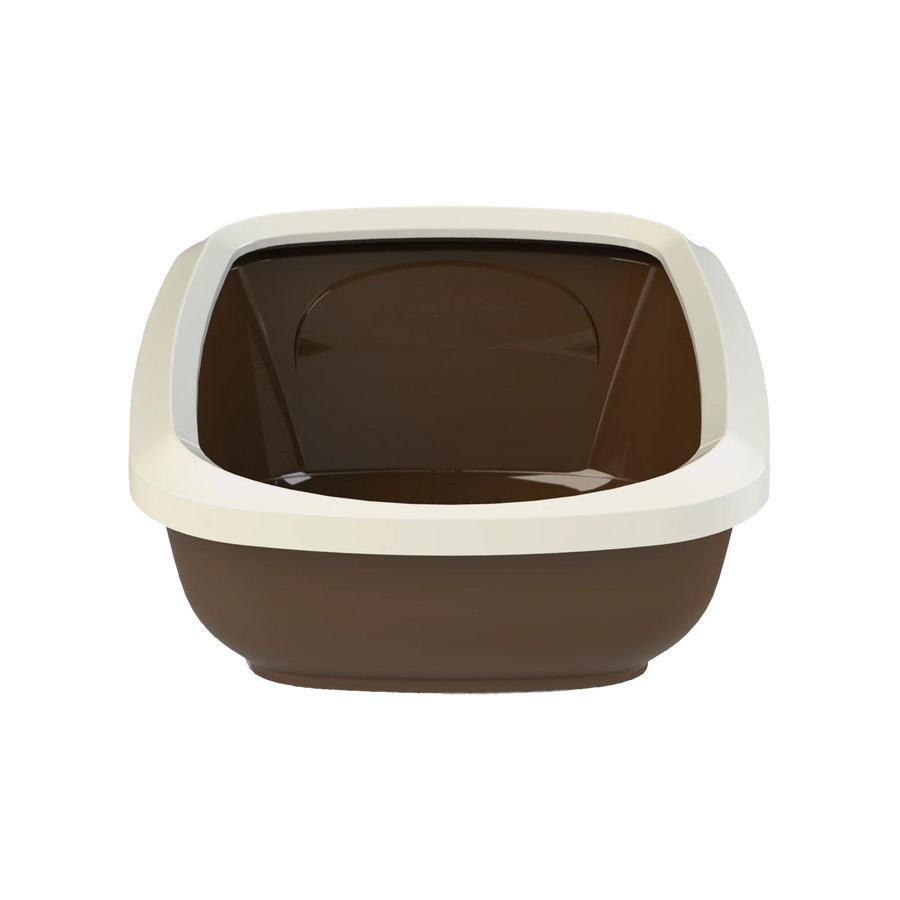 PeeWee EcoGranda Cat Litter Tray Brown