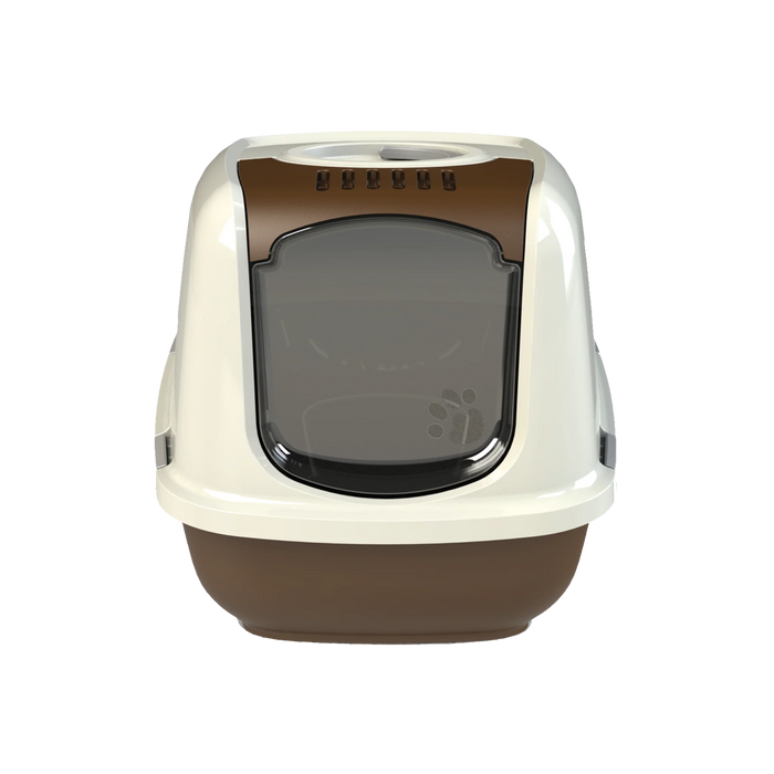 PeeWee EcoDome Cat Litter Tray Brown