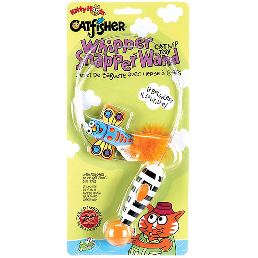 Petmate Fat Cat Catfisher Whipper Snapper Toy Wand