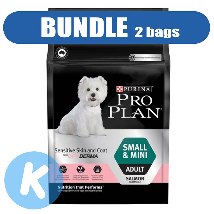 Purina Pro Plan Canine Small & Mini Adult Sensitive Skin & Coat with OptiDerma Dog Dry Food 2.5kg