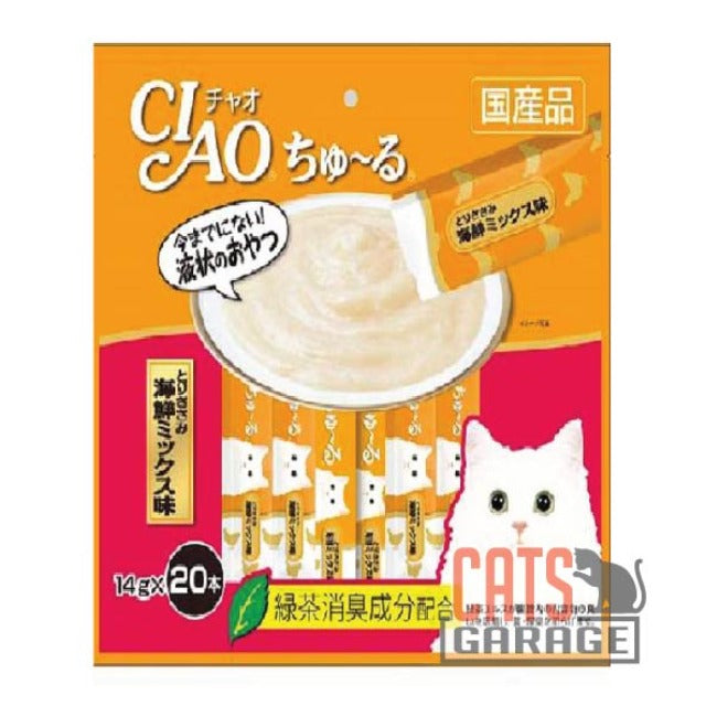 CIAO ChuRu Chicken Fillet Seafood Mix 14g X20pcs