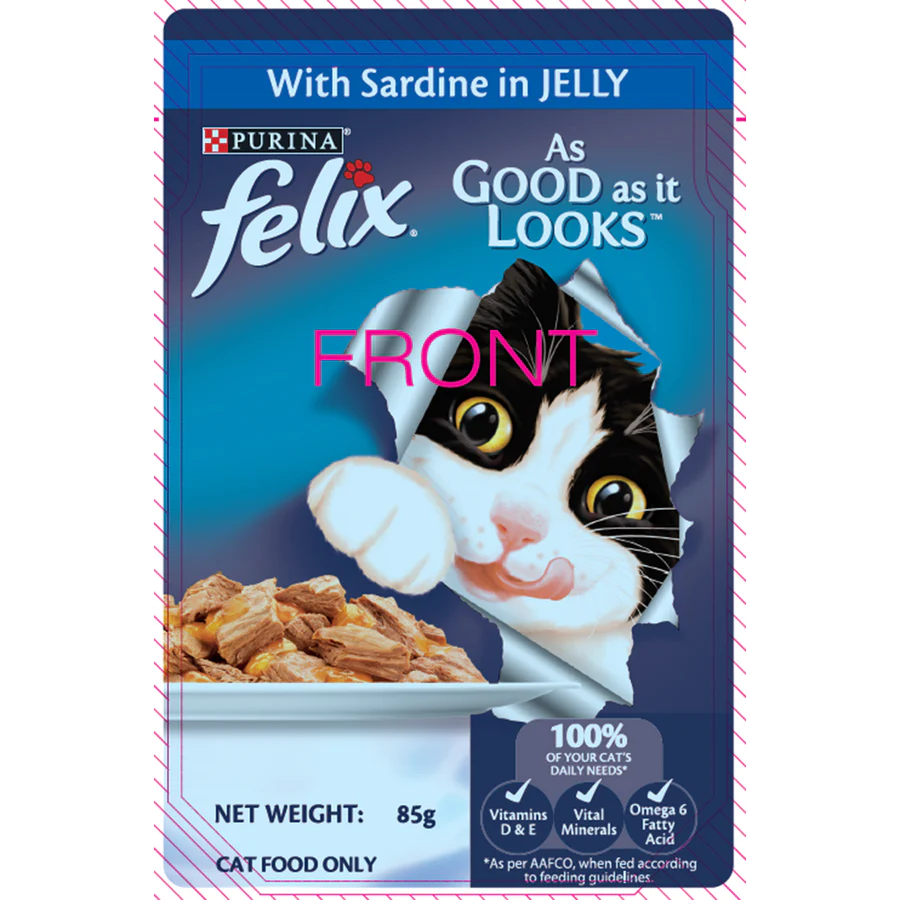 Purina Felix Adult Sardine in Jelly 85g X24