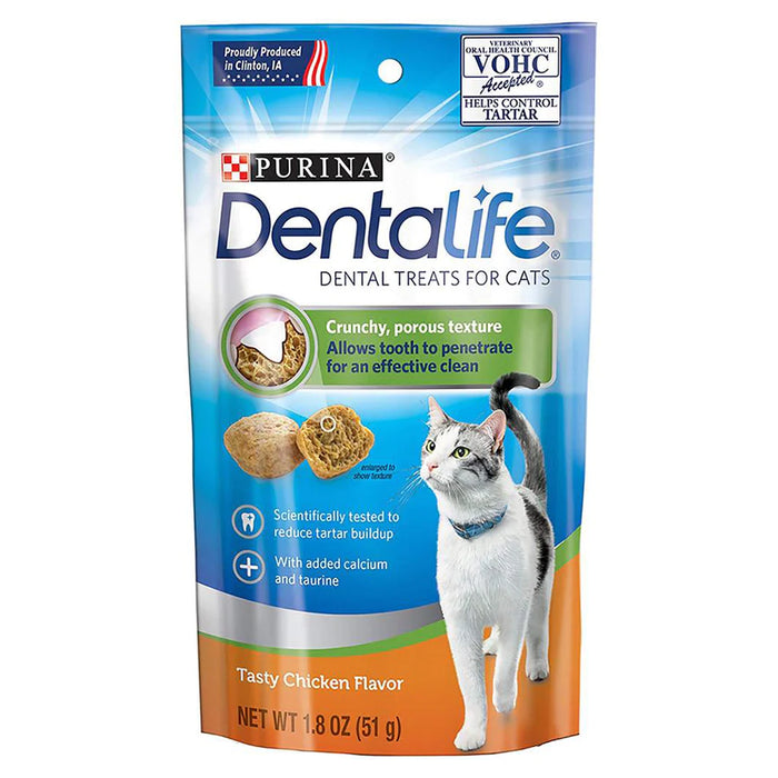 Purina DentaLife Chicken Cat Dental Treats 51g