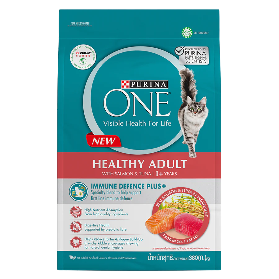 Purina One Healthy Adult Salmon and Tuna 1.2kg