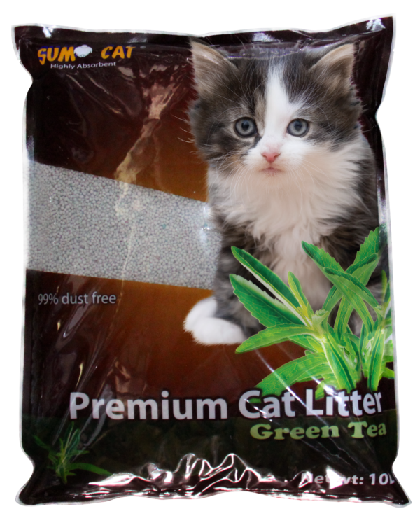 Sumo Cat Premium GREEN TEA Cat Litter 10L