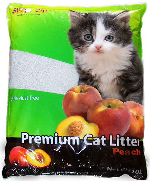 Sumo Cat Premium PEACH Cat Litter 10L