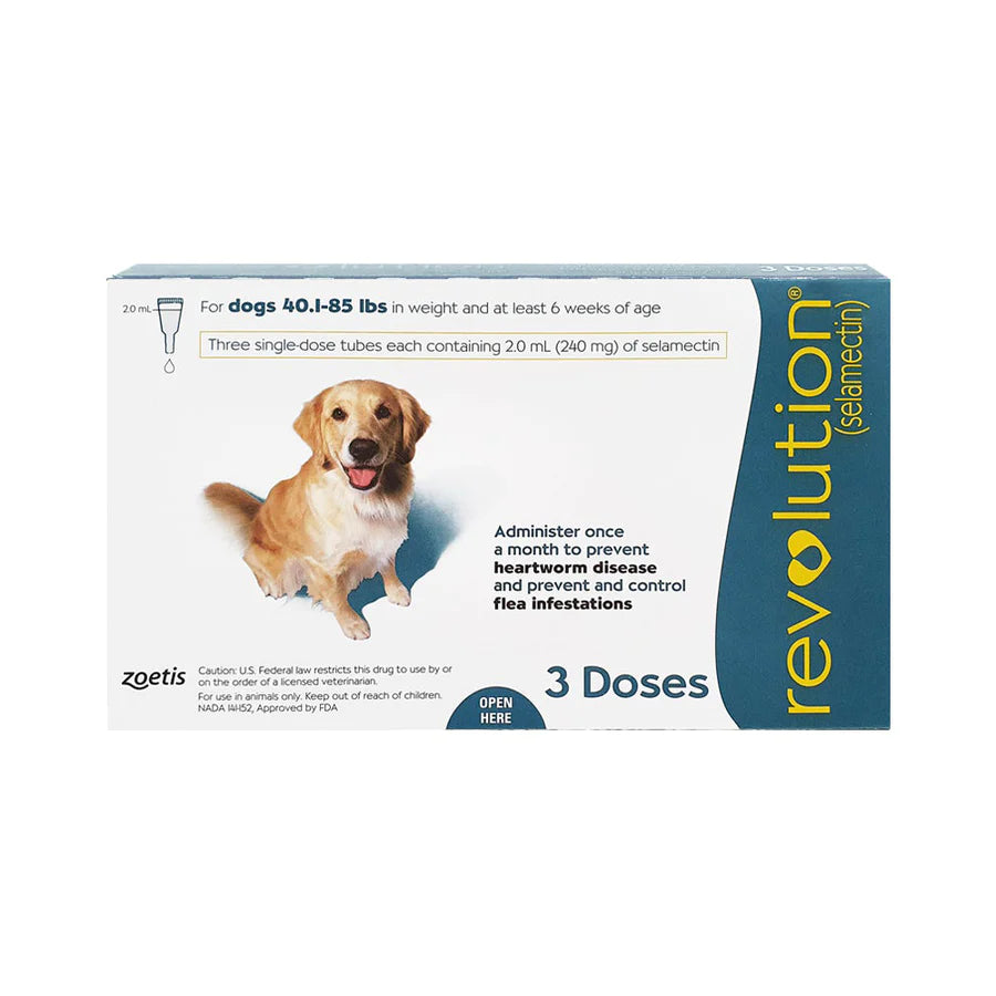 Revolution Spot-On for Dogs 20.1 to 40.0 kg (Teal) 3pc