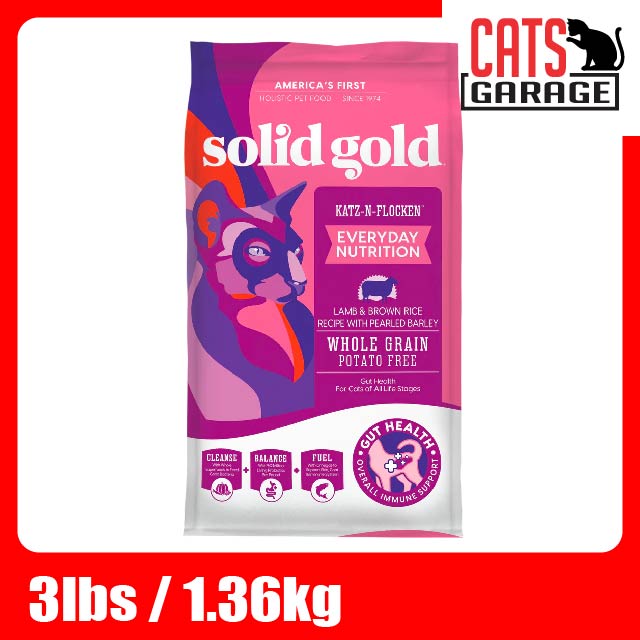 Solid Gold Katz-N-Flocken / Lamb & Brown Rice with Pearled Barley (2 Sizes)