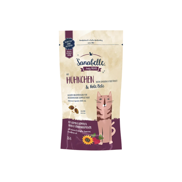 SANABELLE Snack Crispies with Chicken & Beetroot 55g X2