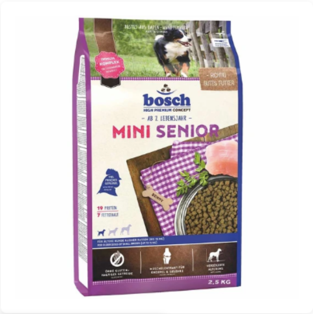 Bosch High Premium Mini Senior Dry Dog Food (2 Sizes)