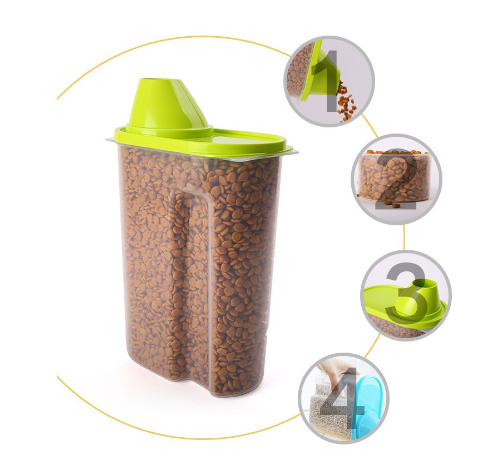 Pet Food Container 2.5L (1.3KG)(Color Random)