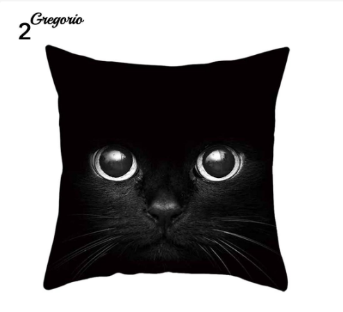 Funny 3D Cat Eyes Pillow Case Cushion Cover - #2
