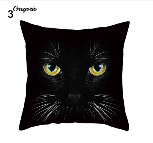 Funny 3D Cat Eyes Pillow Case Cushion Cover - #3