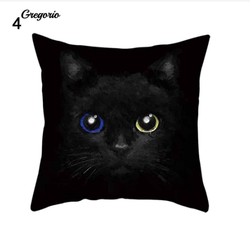 Funny 3D Cat Eyes Pillow Case Cushion Cover - #4