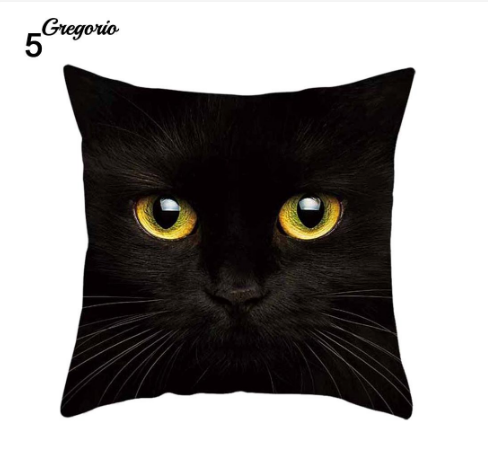 Funny 3D Cat Eyes Pillow Case Cushion Cover - #5