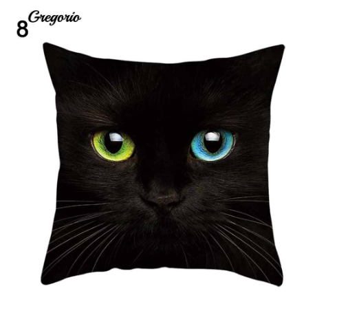 Funny 3D Cat Eyes Pillow Case Cushion Cover - #8