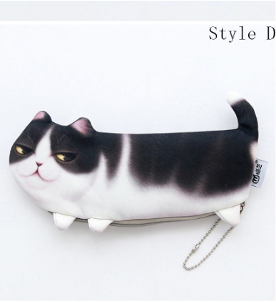 Cat Stationery Pencil Pen Cases - #D