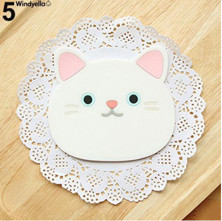 Cat Shaped Tea Silicon Coaster Pad - #5