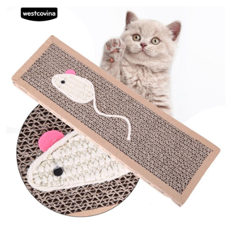 Scratch Pad Board Corrugated Safe Card Bed Claw Care Interactive Toy