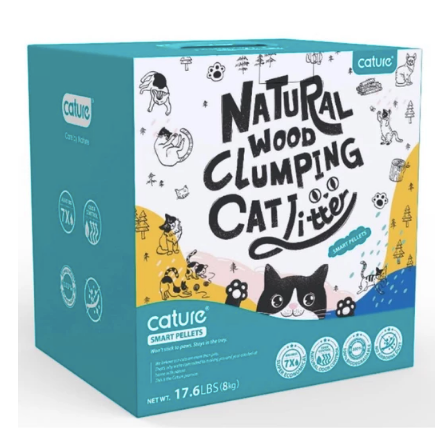 Cature® Smart Pellets Natural Wood Clumping Cat Litter (2 Sizes)