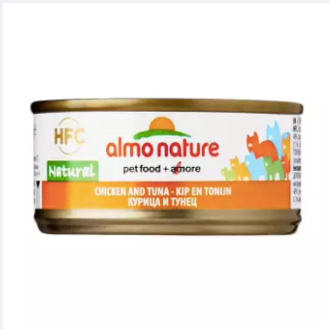 Almo Nature HFC Natural Chicken & Tuna Wet Food 70g X24