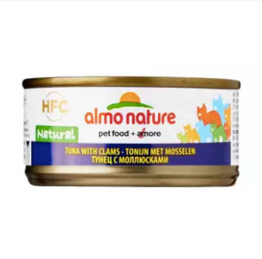 Almo Nature HFC Natural Tuna & Clams Wet Food 70g X24