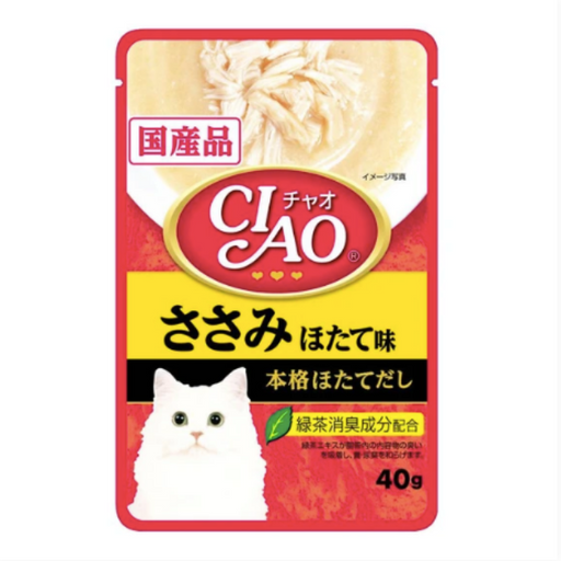 CIAO Creamy Soup Chicken Fillet & Scallop 40g X 16 Pouch