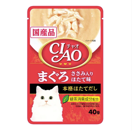 CIAO Creamy Soup Tuna Maguro, Chicken Fillet & Scallop 40g X 16 Pouch