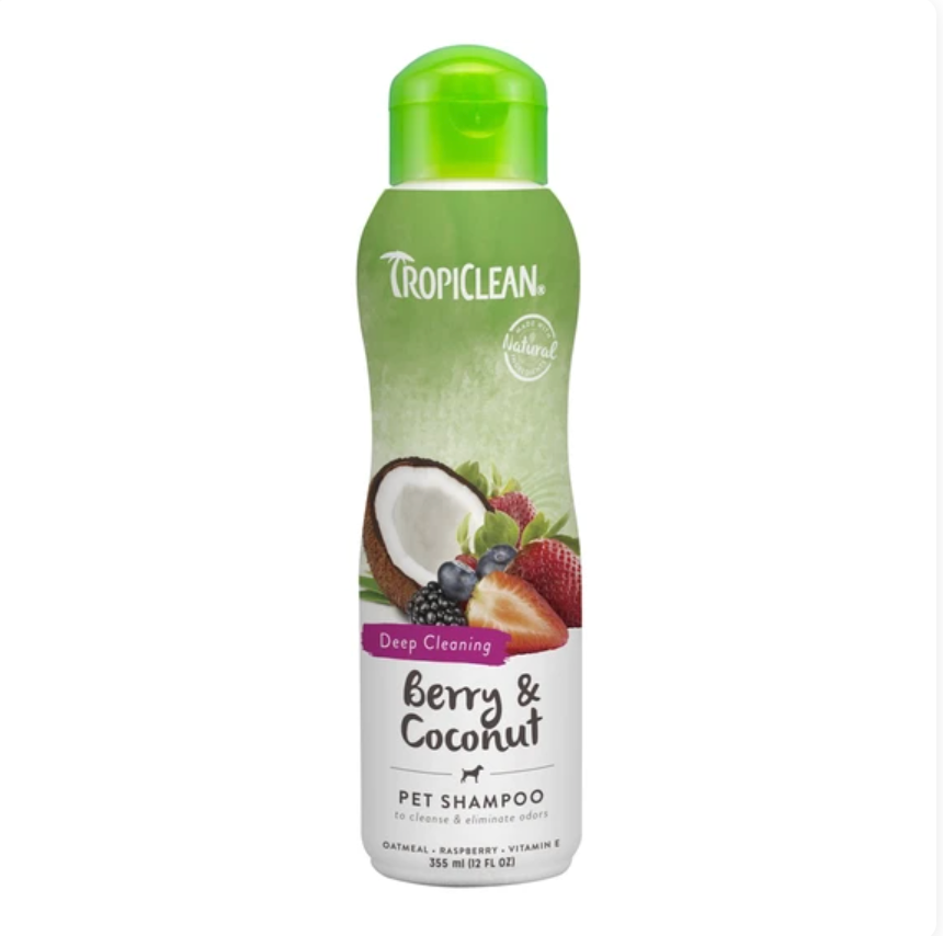 Tropiclean® Shampoo - Berry & Coconut Deep Cleansing (2 Sizes)