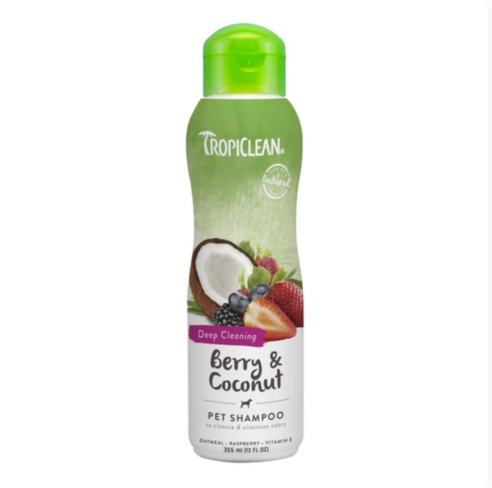 Tropiclean® Shampoo - Berry & Coconut Deep Cleansing (2 Sizes)